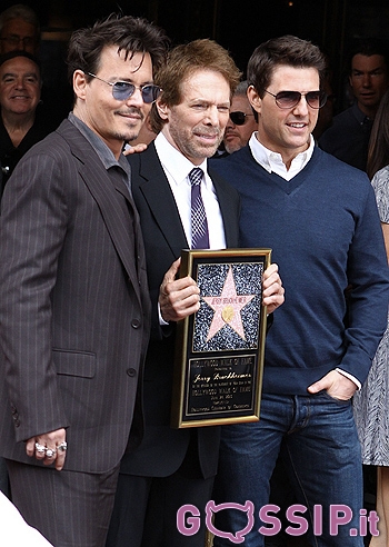 Walk Fame on Tom Cruise E Johnny Depp Insieme Sul  Walk Of Fame  Di Hollywood
