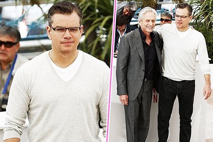 Matt Damon e Michael Douglas al photocall a Cannes: foto