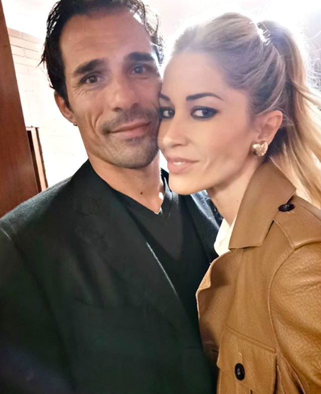 Elena Santarelli, 38 anni, e Bernardo Corradi, 43, sposato nel 2014