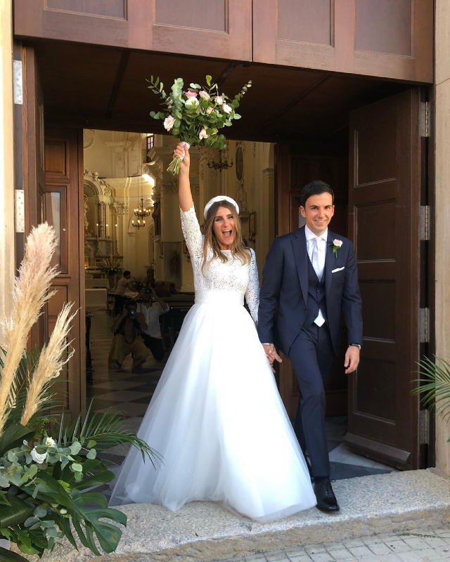 Sarah Balivo, 32 anni, sorella di Caterina, ha sposato il compagno Piero Cicconi a Favignana