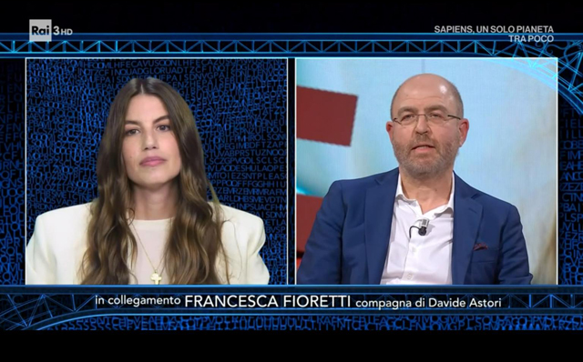 Francesca Fioretti torna in tv per la prima volta dopo la morte di Astori: immagini