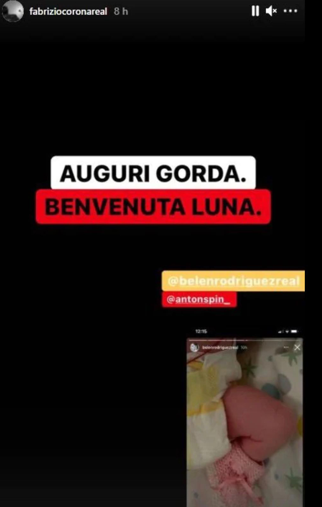 Nasce la figlia di Belen: la reazione degli ex Stefano De Martino e Fabrizio Corona