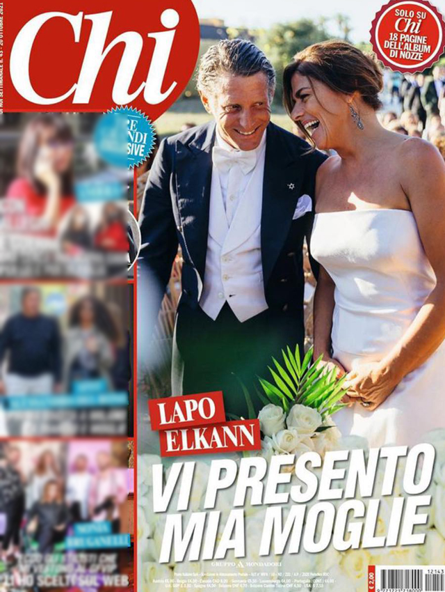 Lapo Elkann e le nozze privatissime con Joana Lemos in copertina su 'Chi'