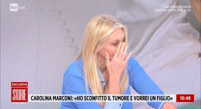 Carolina Marconi in tv dopo la fine della chemio, il suo sogno fa commuovere Eleonora Daniele