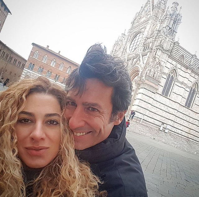 Calissano con l'ex Fabiola Palese, cugina di Stefania Orlando