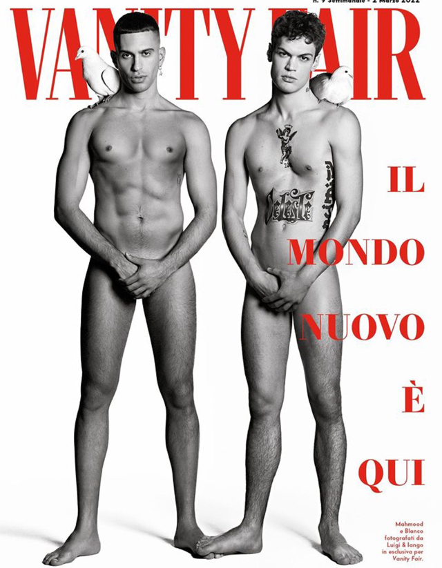 Mahmood e Blanco tutti nudi in copertina: Instagram li censura