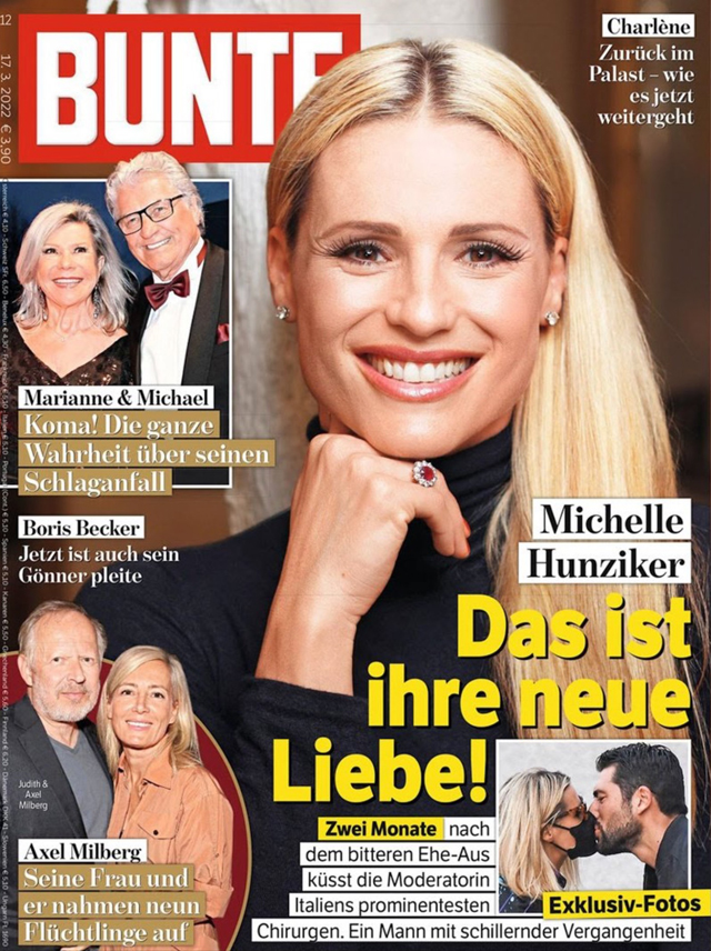 Michelle Hunziker bacia un ex volto del GF: per il settimanale tedesco che pubblica la foto è il suo nuovo amore, ma...