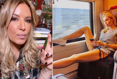 Selvaggia Lucarelli bacchetta Ilary Blasi per la foto da 'maleducata' in treno 