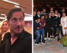 Francesco Totti con Ilary Blasi alla cena d'addio