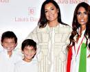 Alena Seredova mondana con i figli alla Fashion Week