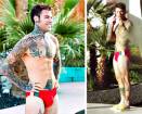 Fedez con lo slippino per 'Italiana'