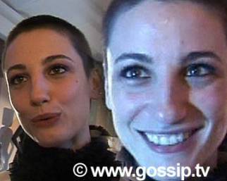 Francesca Inaudi rasata a zero