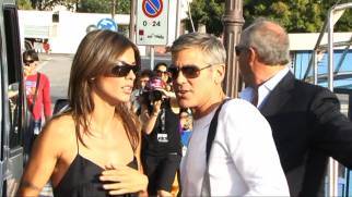 Esclusiva GossipNews: Clooney e Canalis arrivano insieme a Venezia