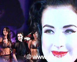 Dita Von Teese, sexy lingerie in primo piano