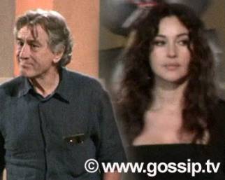 Bellucci e De Niro insieme sul set