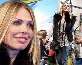 Ilary Blasi al cinema con Cristian e Chanel