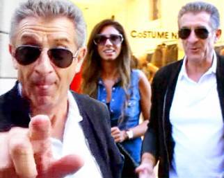 Ezio Greggio, shopping con Simona Gobbi