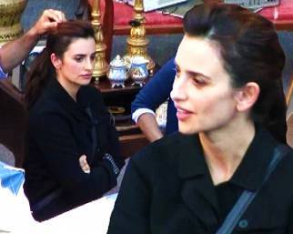 Penelope Cruz, sul set con Castellitto