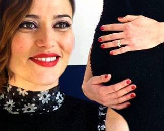 Foglietta, photocall col pancione