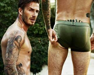 Beckham di nuovo in mutande