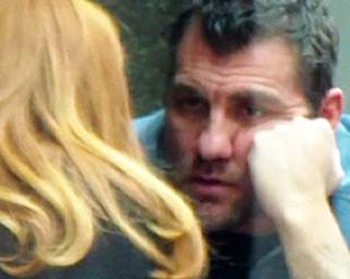 Bobo Vieri al Nobu con la mamma