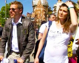Kaspar Capparoni con Veronica e Alessandro a Rainbow Magicland
