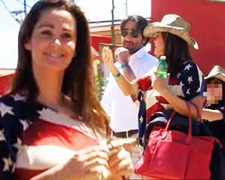 Samantha De Grenet, con Barbato porta a Magicland Brando