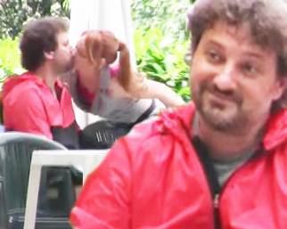 Leo Pieraccioni sul set bacia Chiara