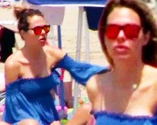 Ilary in spiaggia coperta