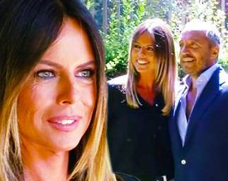 Paola Perego in black and white per 'La vita in diretta'