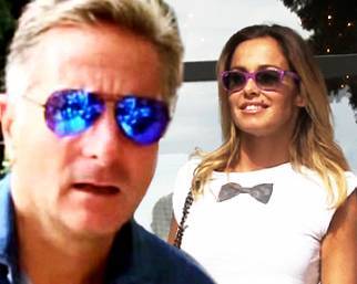 Paolo Bonolis e Sonia Bruganelli, pomeriggio in famiglia