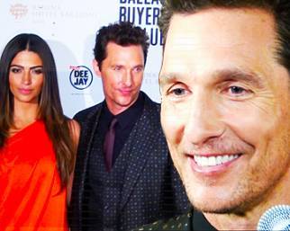 Matthew McConaughey a Roma con la moglie