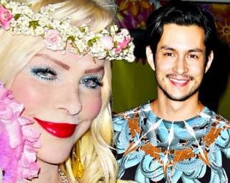 Alessandra Barzaghi, molto pin up al Flower Party