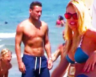 Francesco Totti, super papà a Sabaudia