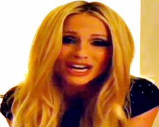 Michelle Hunziker, un saluto dal set