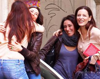 Francesca Vecchioni e Simona Borioni pranzano insieme a Roma