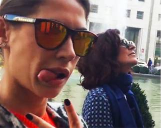 Melissa Satta, che bello rivedersi in piazza