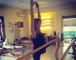 Elena Santarelli, al nono mese è sempre Gyrotonic