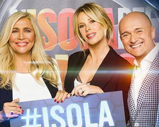 Alessia Marcuzzi in studio per le prove dell'Isola 11