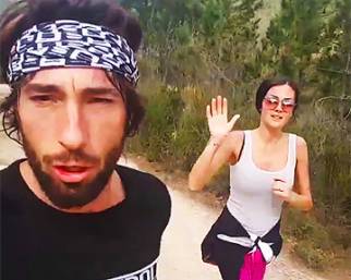 Giorgia Palams, jogging e bicicletta con Brumotti