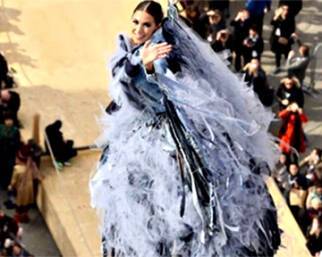 Melissa Satta a Venezia per il Volo dell'Aquila