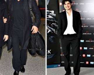 Riccardo Scamarcio sempre con i pantaloni larghi
