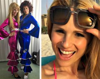 Michelle Hunziker in tv in Germania si traveste da ABBA