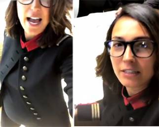 Caterina Balivo mostra il pancino in redazione