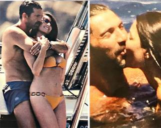 Gigi Buffon e Ilaria D'Amico, passione in alto mare