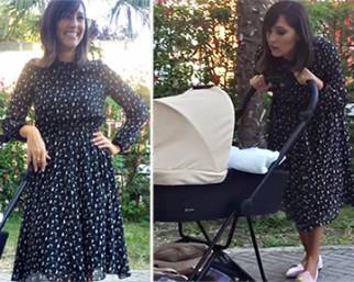 Caterina Balivo super mamma al parco con i figli