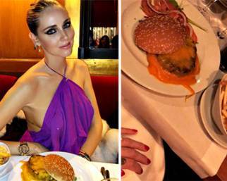 Chiara Ferragni, passione junk food per la bionda col seno lievitato