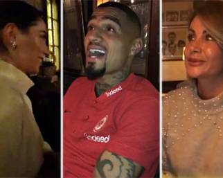 Melissa Satta, compleanno a cena con Boateng e la Salvemini