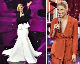 Michelle Hunziker, i look della terza serata