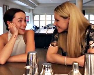 Michelle Hunziker con Aurora nel promo del nuovo programma tv